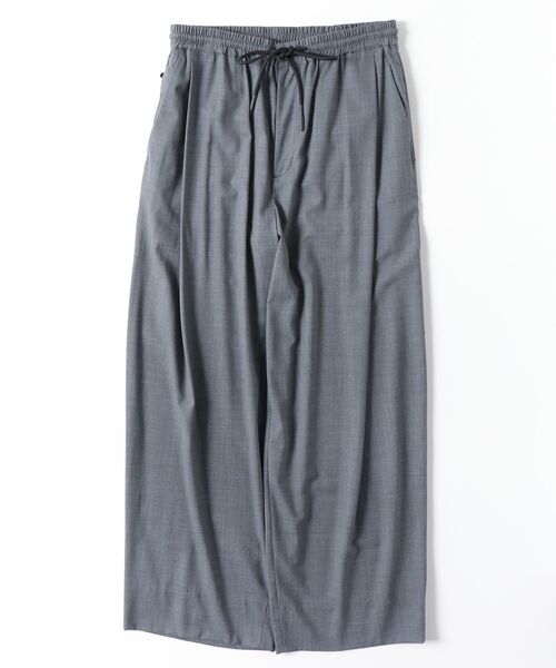 onegravity(ワングラビティ)の「onegravity / SUPER160's ウール ワイドイージーパンツ(その他パンツ・メンズ・グレー/ブラック・LARGE/MEDIUM)」の2枚目の写真