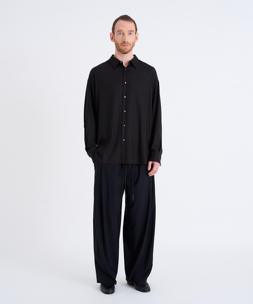 onegravity(ワングラビティ)の「onegravity / SUPER160's ウール ワイドイージーパンツ(その他パンツ・メンズ・グレー/ブラック・LARGE/MEDIUM)」の4枚目の写真