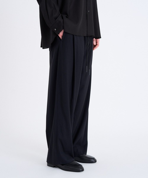 onegravity(ワングラビティ)の「onegravity / SUPER160's ウール ワイドイージーパンツ(その他パンツ・メンズ・グレー/ブラック・LARGE/MEDIUM)」の5枚目の写真