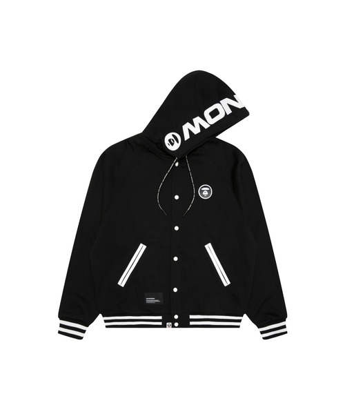 AAPE BY A BATHING APE(エーエイプバイアベイシングエイプ)の「AAPE NOW BUTTON SWEAT HOODIE(パーカー・メンズ・ブルー/ブラック・SMALL/MEDIUM/LARGE/X-LARGE)」の2枚目の写真