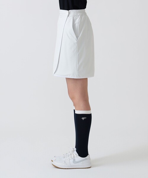 BEAMS GOLF(ビームスゴルフ)の「PURPLE LABEL / スフィダンテ 撥水 巻きスカート(スカート・レディース・ネイビー/ホワイト・ONE SIZE)」の8枚目の写真