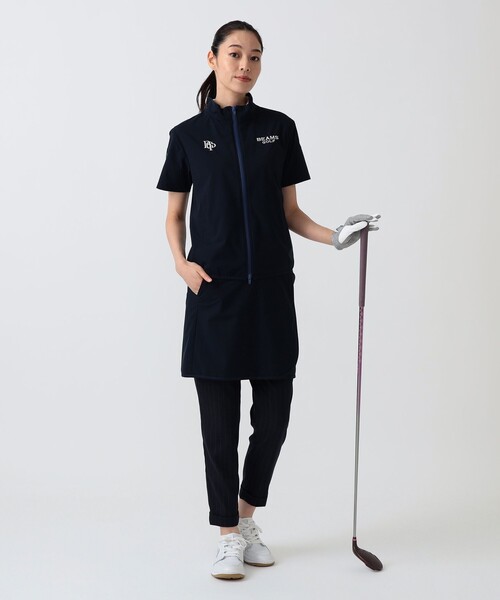 BEAMS GOLF(ビームスゴルフ)の「PURPLE LABEL / スフィダンテ 撥水 巻きスカート(スカート・レディース・ネイビー/ホワイト・ONE SIZE)」の14枚目の写真