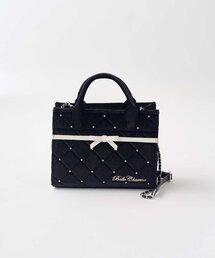 Belle Charme Quilted Mini キルティングハンドバッグ黒 Belle Charme｜ベルシャルムのバッグ（ブラック/黒色系・キルティング