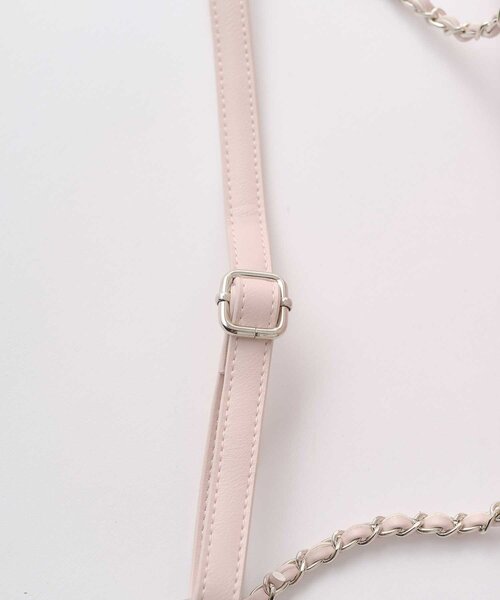Belle Charme（ベルシャルム）の「【Belle Charme】Velour Quilted Ribbon Mini Tote（ハンドバッグ・レディース・ピンク/オフホワイト/ブラック・FREE）」の15枚目の写真