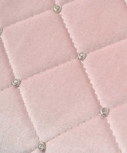 Belle Charme（ベルシャルム）の「【Belle Charme】Velour Quilted Ribbon Mini Tote（ハンドバッグ・レディース・ピンク/オフホワイト/ブラック・FREE）」の18枚目の写真