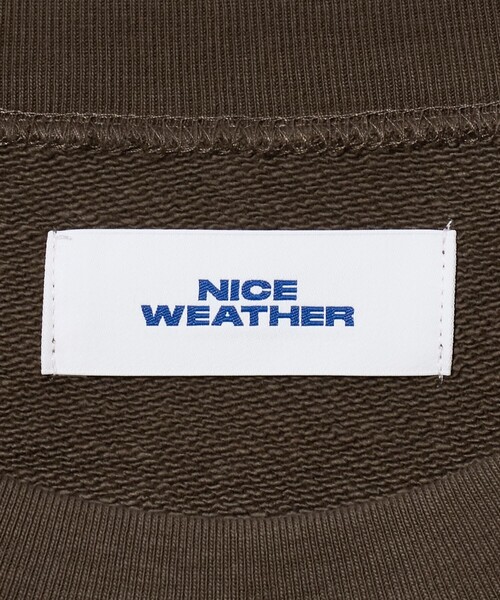 NICE WEATHER(ナイスウェザー)の「<NICE WEATHER>アソートロゴ スウェット プルオーバー(スウェット・メンズ・モカ/ライトグレー/ダークグレー・M/S/L)」の14枚目の写真