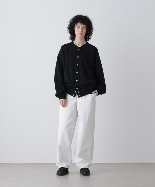 Y（ワイ）の「Ｙ /  [UNISEX] ORGANIC COTTON HEAVY WEIGHT FLEECE SNAP CARDIGAN（カーディガン/ボレロ・メンズ・ブラック/ネイビー・MEDIUM/LARGE）」の3枚目の写真