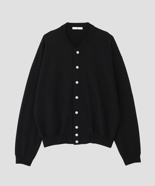 Y（ワイ）の「Ｙ /  [UNISEX] ORGANIC COTTON HEAVY WEIGHT FLEECE SNAP CARDIGAN（カーディガン/ボレロ・メンズ・ブラック/ネイビー・MEDIUM/LARGE）」の4枚目の写真