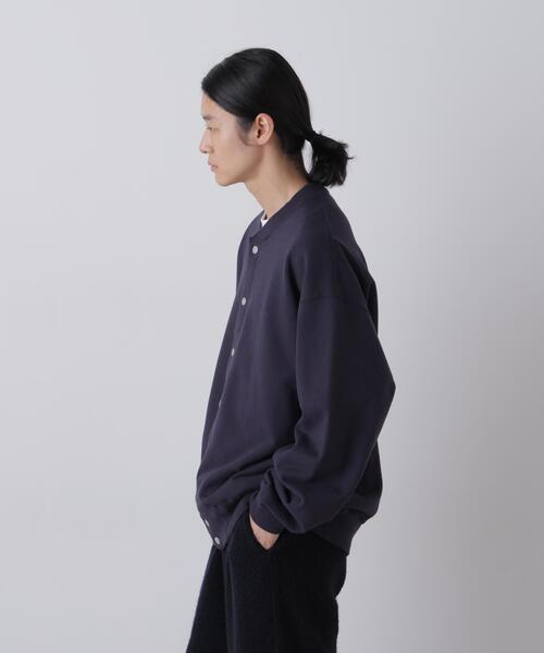 Y（ワイ）の「Ｙ /  [UNISEX] ORGANIC COTTON HEAVY WEIGHT FLEECE SNAP CARDIGAN（カーディガン/ボレロ・メンズ・ブラック/ネイビー・MEDIUM/LARGE）」の12枚目の写真