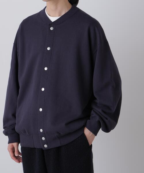 Y（ワイ）の「Ｙ /  [UNISEX] ORGANIC COTTON HEAVY WEIGHT FLEECE SNAP CARDIGAN（カーディガン/ボレロ・メンズ・ブラック/ネイビー・MEDIUM/LARGE）」の14枚目の写真