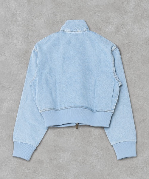 adidas(アディダス)の「【adidas/アディダス】デニムトラックジャケット/ジャージトップス(ジャージ・レディース・ライトブルー・M)」の3枚目の写真