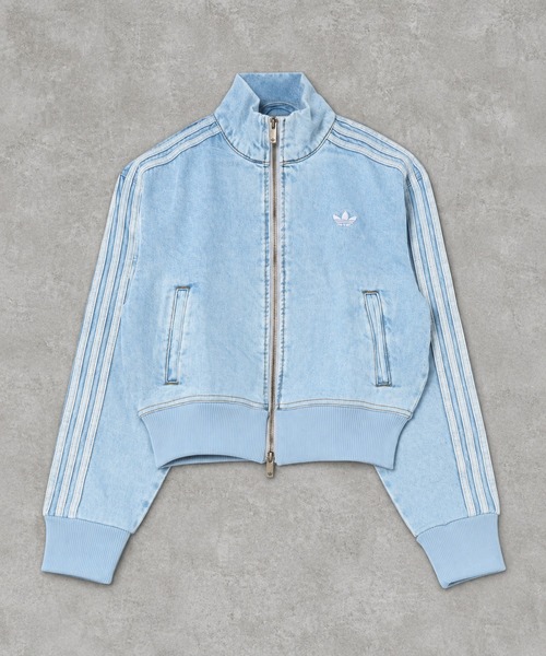 adidas(アディダス)の「【adidas/アディダス】デニムトラックジャケット/ジャージトップス(ジャージ・レディース・ライトブルー・M)」の2枚目の写真