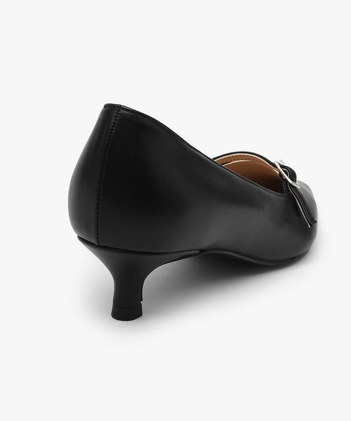 SAPPUN（サプン）の「Movina(モヴィナ)フロントストラップスクエアパンプス(220-65203)SAPPUN(サプン)（パンプス・レディース・ブラック/ダークベージュ・22.5/23/23.5/24/24.5）」の8枚目の写真