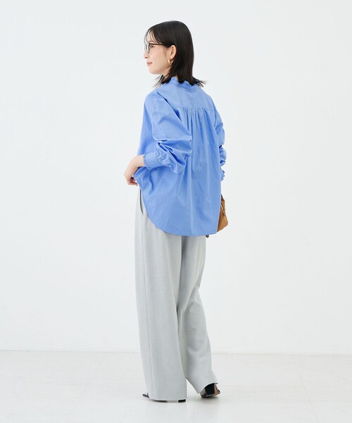 NOLLEY’S(ノーリーズ)の「【BECシリーズ】ウォッシャブル襟フリルブラウス(シャツ/ブラウス・レディース・ブルー系その他/ピンク系その他・38/36)」の5枚目の写真