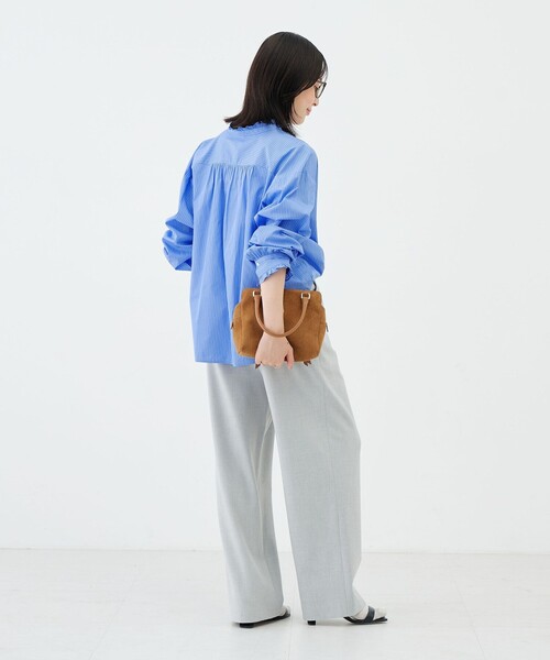 NOLLEY’S(ノーリーズ)の「【BECシリーズ】ウォッシャブル襟フリルブラウス(シャツ/ブラウス・レディース・ブルー系その他/ピンク系その他・38/36)」の7枚目の写真