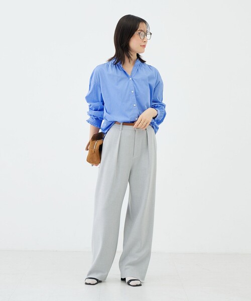 NOLLEY’S(ノーリーズ)の「【BECシリーズ】ウォッシャブル襟フリルブラウス(シャツ/ブラウス・レディース・ブルー系その他/ピンク系その他・38/36)」の9枚目の写真