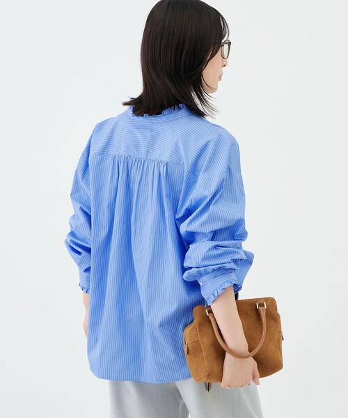 NOLLEY’S(ノーリーズ)の「【BECシリーズ】ウォッシャブル襟フリルブラウス(シャツ/ブラウス・レディース・ブルー系その他/ピンク系その他・38/36)」の11枚目の写真