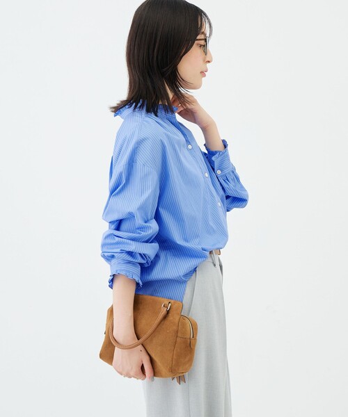 NOLLEY’S(ノーリーズ)の「【BECシリーズ】ウォッシャブル襟フリルブラウス(シャツ/ブラウス・レディース・ブルー系その他/ピンク系その他・38/36)」の12枚目の写真