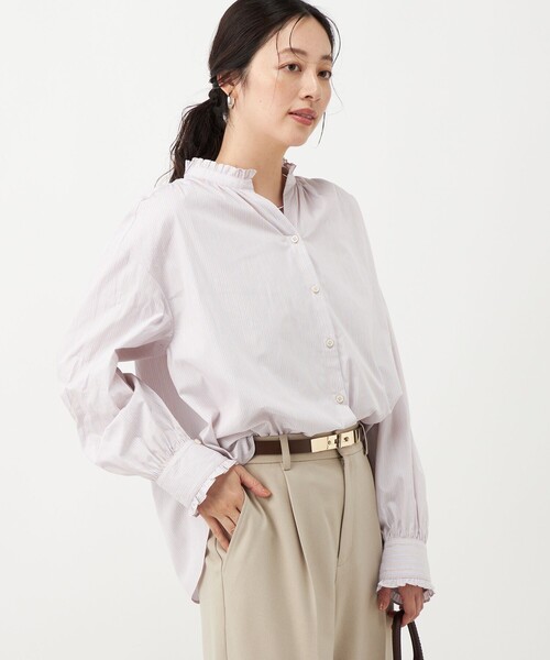 NOLLEY’S(ノーリーズ)の「【BECシリーズ】ウォッシャブル襟フリルブラウス(シャツ/ブラウス・レディース・ブルー系その他/ピンク系その他・38/36)」の20枚目の写真