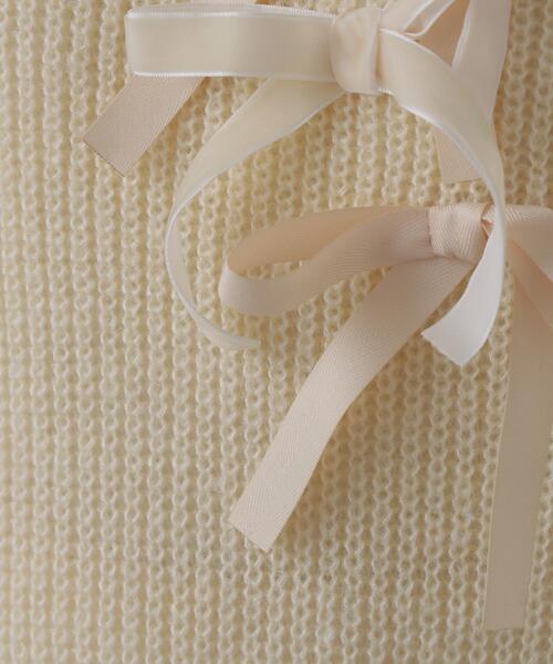 N.（N. Natural Beauty Basic）（エヌエヌナチュラルビューティーベーシック）の「リボントリムニット（ニット/セーター・レディース・ホワイト系その他/グレー系その他/ブラウン系その他・FREE）」の17枚目の写真