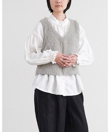 【 HEAVENLY / ヘブンリー 】 Knit Shaggy Yarn Vest / ニット シャギー ヤーン ベスト 2649194 DLI