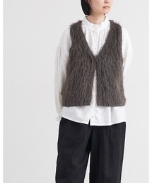 HEAVENLY（ヘブンリー）の「【 HEAVENLY / ヘブンリー 】 Knit Shaggy Yarn Vest / ニット シャギー ヤーン ベスト　2649194　DLI（ベスト）」