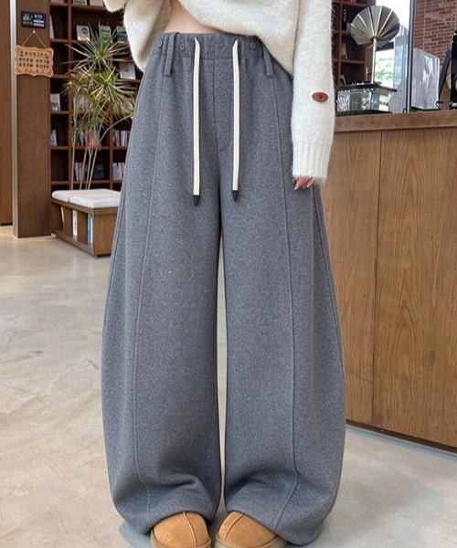 semplice(センプリチェ)の「パンツ(その他パンツ・レディース・オフホワイト/ブラック/グレー/ブラウン・F)」の4枚目の写真