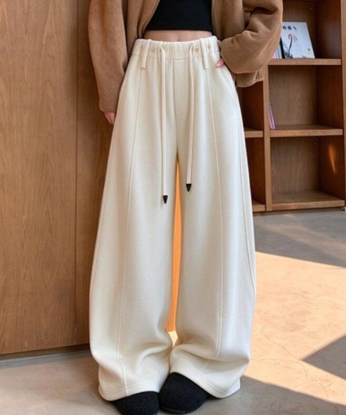 semplice(センプリチェ)の「パンツ(その他パンツ・レディース・オフホワイト/ブラック/グレー/ブラウン・F)」の2枚目の写真