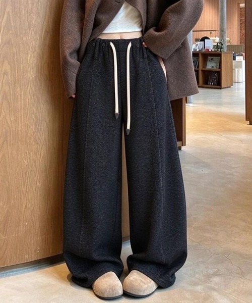 semplice(センプリチェ)の「パンツ(その他パンツ・レディース・オフホワイト/ブラック/グレー/ブラウン・F)」の3枚目の写真