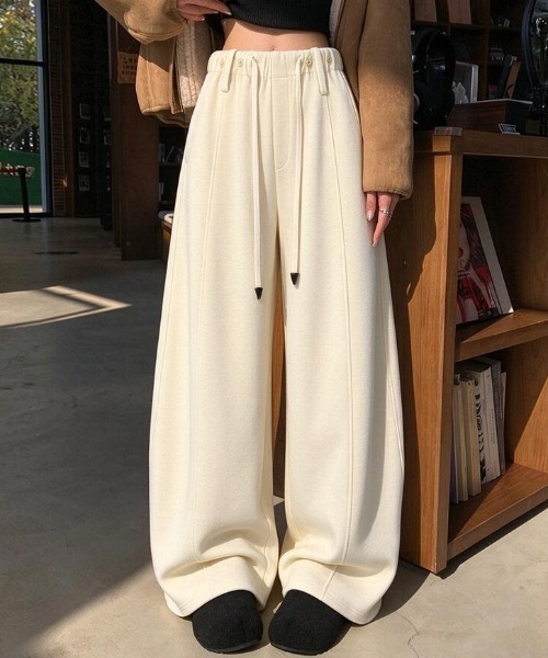 semplice(センプリチェ)の「パンツ(その他パンツ・レディース・オフホワイト/ブラック/グレー/ブラウン・F)」の6枚目の写真
