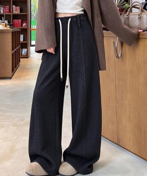 semplice(センプリチェ)の「パンツ(その他パンツ・レディース・オフホワイト/ブラック/グレー/ブラウン・F)」の5枚目の写真