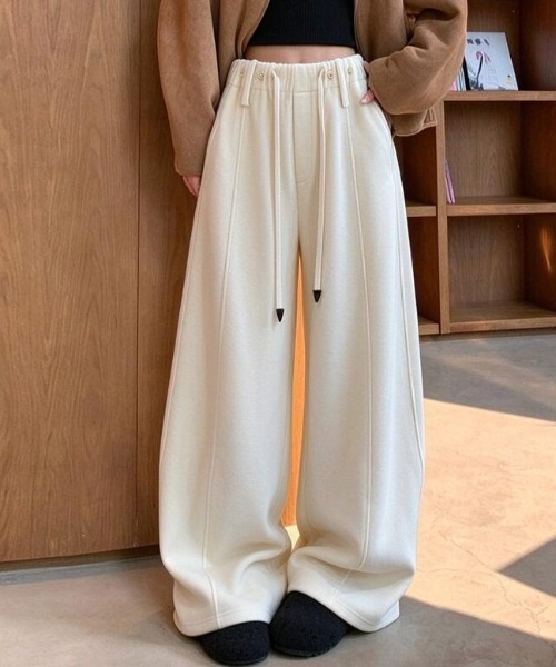 semplice(センプリチェ)の「パンツ(その他パンツ・レディース・オフホワイト/ブラック/グレー/ブラウン・F)」の13枚目の写真