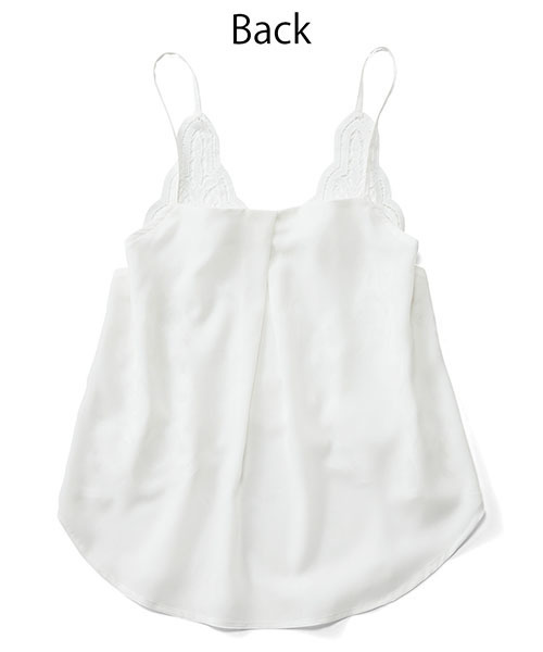 IEDIT（イディット）の「ブルーブラックプラネットオリジナルレースキャミソール＆トップスセット　　　　（Tシャツ/カットソー・レディース・ホワイト/ブラック・X-LARGE/SMALL/LARGE/XX-LARGE/MEDIUM）」の6枚目の写真