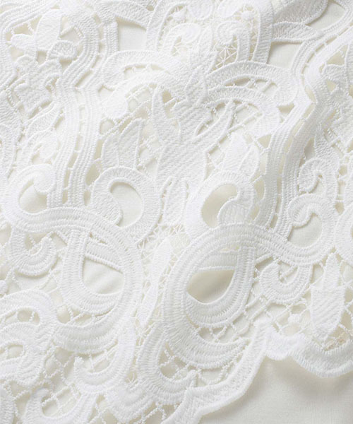 IEDIT（イディット）の「ブルーブラックプラネットオリジナルレースキャミソール＆トップスセット　　　　（Tシャツ/カットソー・レディース・ホワイト/ブラック・X-LARGE/SMALL/LARGE/XX-LARGE/MEDIUM）」の8枚目の写真