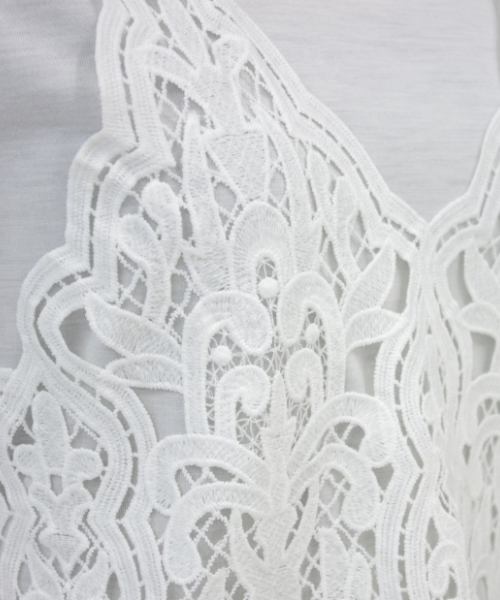 IEDIT（イディット）の「ブルーブラックプラネットオリジナルレースキャミソール＆トップスセット　　　　（Tシャツ/カットソー・レディース・ホワイト/ブラック・X-LARGE/SMALL/LARGE/XX-LARGE/MEDIUM）」の15枚目の写真