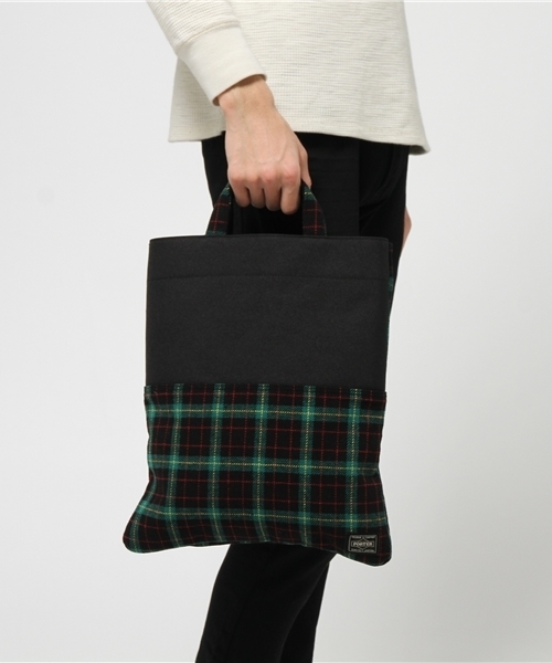 HEAD PORTER（ヘッドポーター）の「LESSON/3WAY BAG（ショルダーバッグ・メンズ・グリーン/オレンジ/ブルー・FREE）」の9枚目の写真