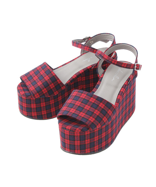 dazzlin（ダズリン）の「ﾁｪｯｸｻﾝﾀﾞﾙ（サンダル・レディース・ブラック/グリーン/レッド・LARGE/MEDIUM/SMALL）」の12枚目の写真