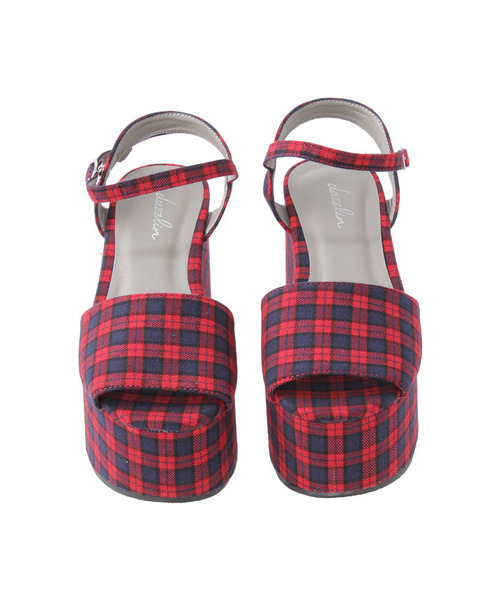 dazzlin（ダズリン）の「ﾁｪｯｸｻﾝﾀﾞﾙ（サンダル・レディース・ブラック/グリーン/レッド・LARGE/MEDIUM/SMALL）」の13枚目の写真