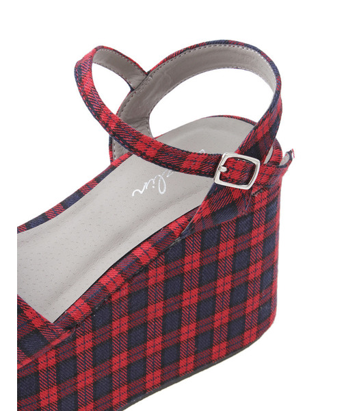 dazzlin（ダズリン）の「ﾁｪｯｸｻﾝﾀﾞﾙ（サンダル・レディース・ブラック/グリーン/レッド・LARGE/MEDIUM/SMALL）」の8枚目の写真