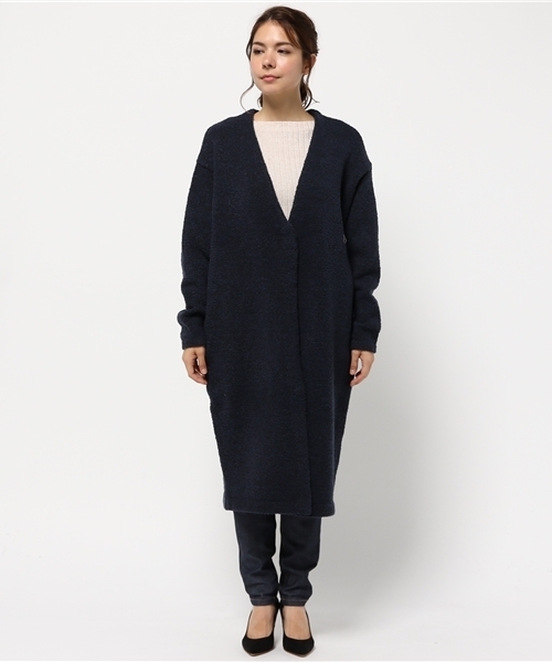 MOUSSY（マウジー）の「Warmth Knitting Gown（カーディガン/ボレロ・レディース・グレー系その他/ピンク系その他/ダークネイビー/ベージュ系その他・FREE）」の11枚目の写真