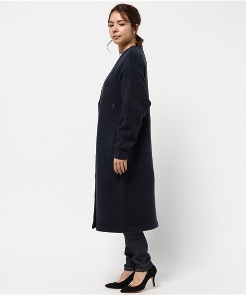 MOUSSY（マウジー）の「Warmth Knitting Gown（カーディガン/ボレロ・レディース・グレー系その他/ピンク系その他/ダークネイビー/ベージュ系その他・FREE）」の12枚目の写真