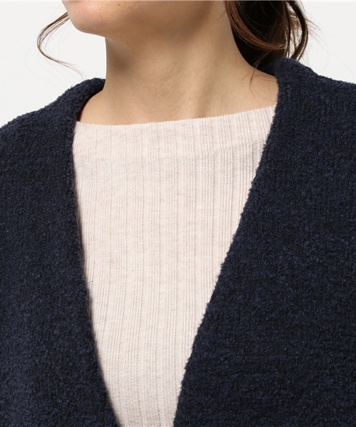 MOUSSY（マウジー）の「Warmth Knitting Gown（カーディガン/ボレロ・レディース・グレー系その他/ピンク系その他/ダークネイビー/ベージュ系その他・FREE）」の14枚目の写真