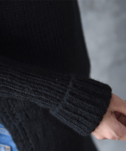 amorous insense（アモラスインセンス）の「サイドロングスリットタートルワンピース（ワンピース・レディース・ブラック/グレー・MEDIUM）」の5枚目の写真