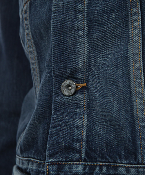 Another Edition（アナザーエディション）の「AE DNM G-JK（デニムジャケット・レディース・ライトブルー/コバルトブルー・SMALL/MEDIUM）」の8枚目の写真