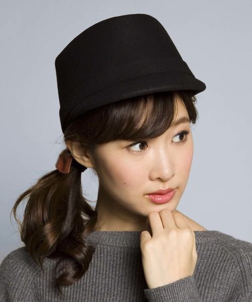 PLAIN CLOTHING(プレーンクロージング)の「メルトンキャップ/ケピ【PLAIN CLOTHING】(キャップ・レディース・ブラック/ネイビー/グレー・FREE)」の11枚目の写真