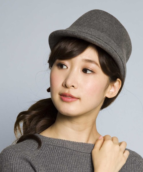 PLAIN CLOTHING(プレーンクロージング)の「メルトンキャップ/ケピ【PLAIN CLOTHING】(キャップ・レディース・ブラック/ネイビー/グレー・FREE)」の10枚目の写真