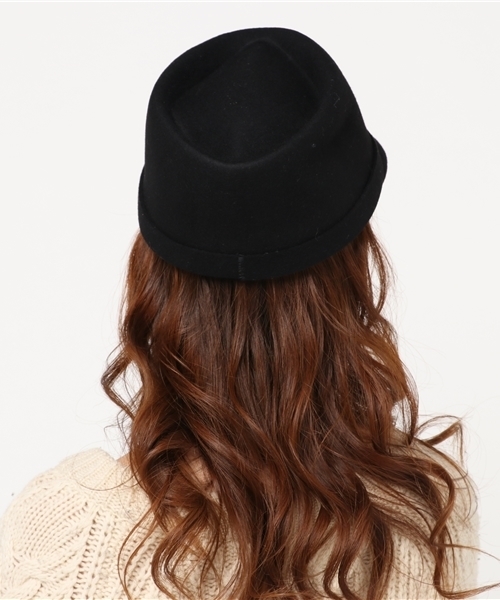 PLAIN CLOTHING(プレーンクロージング)の「メルトンキャップ/ケピ【PLAIN CLOTHING】(キャップ・レディース・ブラック/ネイビー/グレー・FREE)」の5枚目の写真