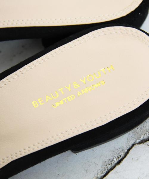 BEAUTY&YOUTH UNITED ARROWS（ビューティーアンドユースユナイテッドアローズ）の「BY∴ スエードスライダーサンダル1.5 ◆（サンダル・レディース・ベージュ/レッド/ブラック/ライム・36h/37h/37/35h/38/36）」の10枚目の写真