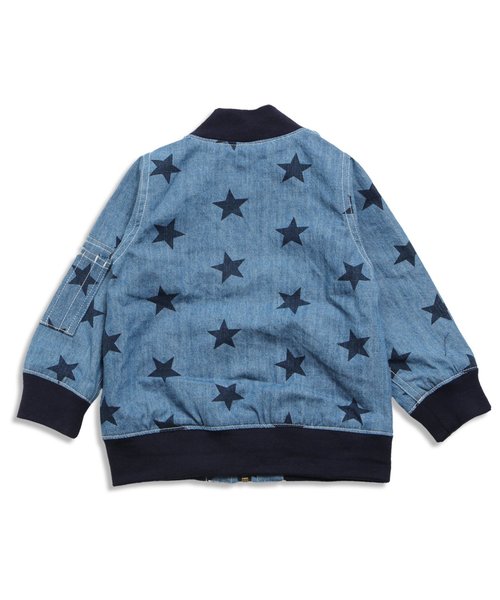 BREEZE（ブリーズ）の「MA-1風ブルゾン（MA-1・キッズ・ブルー/カモフラージュ・90/80/140/110/130/100/120/95）」の3枚目の写真