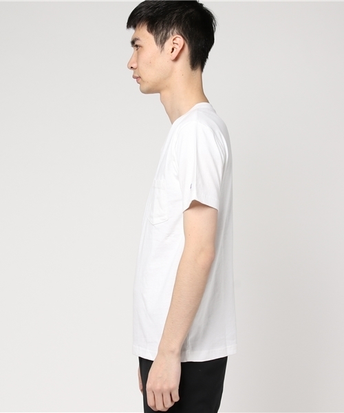 Champion（チャンピオン）の「ポケット付きＶネックＴシャツ（Tシャツ/カットソー・メンズ・ブラック/ホワイト・MEDIUM/X-LARGE/LARGE/SMALL）」の3枚目の写真